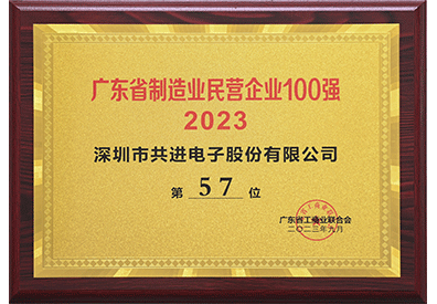 2023廣東省制造業(yè)民營(yíng)企業(yè)100強(qiáng)